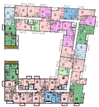 Plan masse - COLLÉGIEN, Résidence intergénérationnelle, logements, collectif en accession, maisons individuelles - - Installation chauffage et production d'eau chaude - SOFT Fluides & Thermique - Bureau d'Études Fluides, Thermiques et Incendies - CVC - Systèmes hybrides (GAZ + PAC)