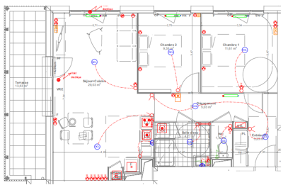 Plan Technique - Résidence Éloquence - QUIMPER - SOFT Fluides & Thermique - Bureau d'Études Fluides, Thermiques, Incendies - CVC